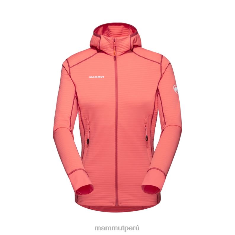 chaqueta con capucha taiss light ml mujer 46V46195 Mammut ropa salmon terracota 46V46195 Mantente abrigado con Mammut Peru Embarcate en una aventura con zapatillas Mammut Peru